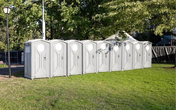 we offer delivery and pickup services for our special event portable restrooms, and our crew will work with you to ensure that they are delivered and picked up at a convenient time for your event